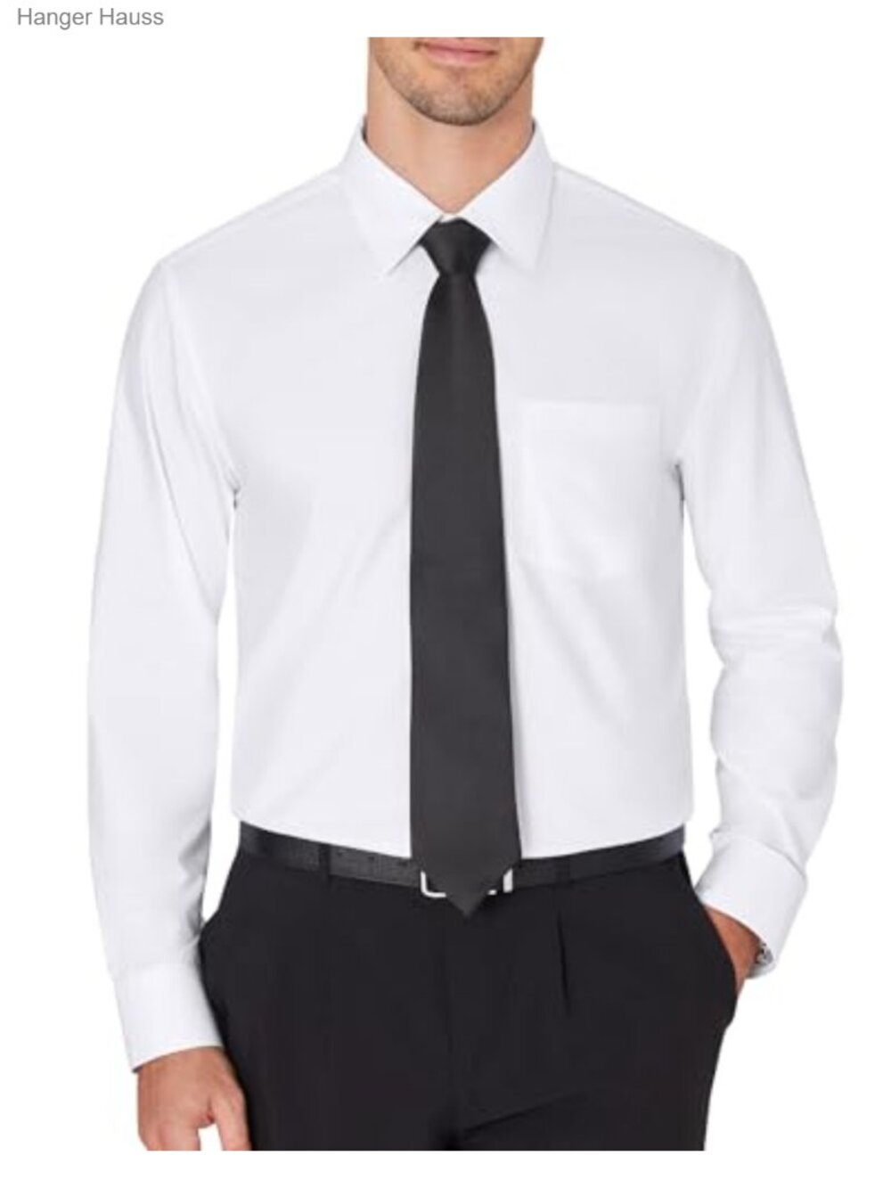 Men's Wrinkle Free Long Sleeve Dress Shirt Cotton Blend Button Down